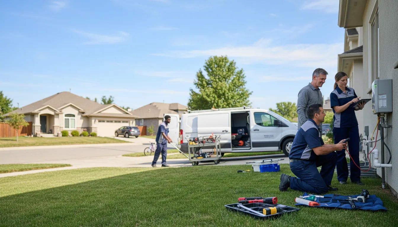 Tankless water heater service in Branchville, IN